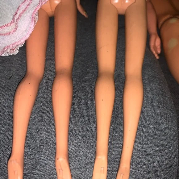 Mattel Green and Blue Doll Footwear Set